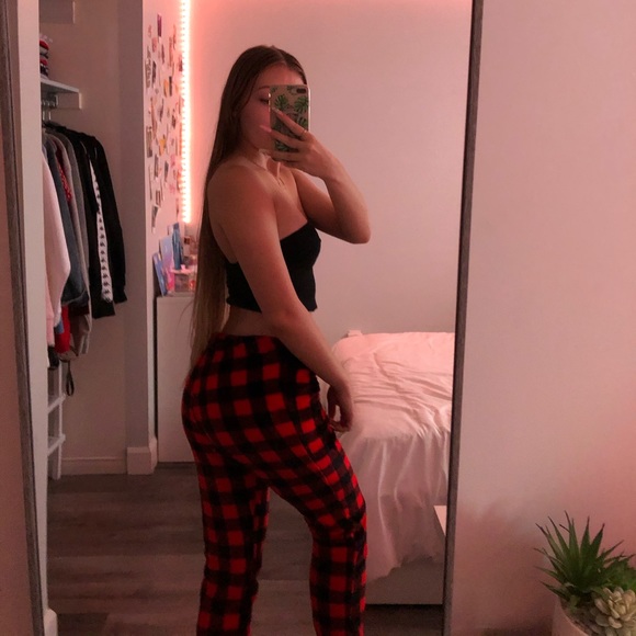 Red and black checkered pj pants - Picture 1 of 5